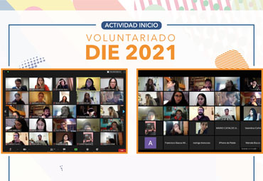 Actividad de Iniciación da la bienvenida a nuevos integrantes del Voluntariado DIE 2021