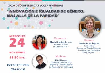 Ciclo Voces Femeninas | Conferencia "Innovación e igualdad de género: más allá de la paridad".