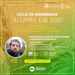 Seminario Alumni: “Aportando al sector público desde la ingeniería bioquímica”
