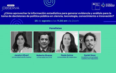 Profesor Daniel Goya participó en Webinar de Observa sobre investigadores e investigadoras en I+D+i