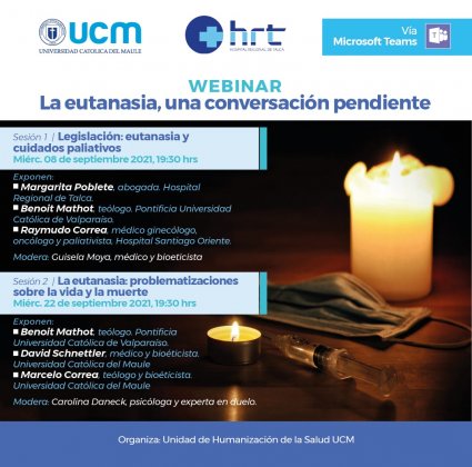 Dr. Benoit Mathot abordará los desafíos de la eutanasia en webinar de la UCM