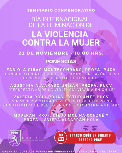 Seminario conmemorativo del Día Internacional de la Eliminación de la Violencia contra la Mujer