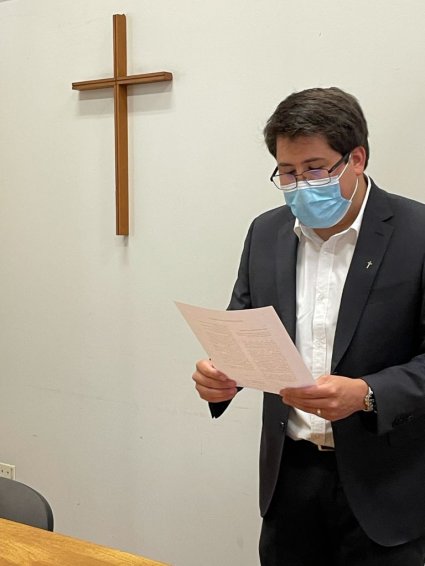 Seminarista del Pontificio Seminario Mayor San Rafael de Lo Vásquez rinde su examen de grado