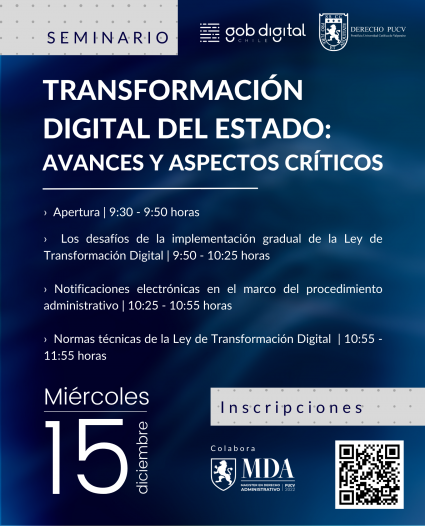 Seminario Transformación Digital del Estado: Avances y Aspectos Críticos