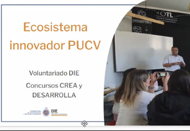 Charla sobre el ecosistema de innovación PUCV se realizó para estudiantes del Instituto de Biología de la Universidad
