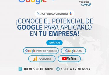 Google y Red Fortalece Pyme abren inscripciones a capacitación virtual gratuita en Valparaíso