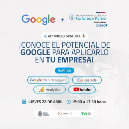 Google y Red Fortalece Pyme abren inscripciones a capacitación virtual gratuita en Valparaíso