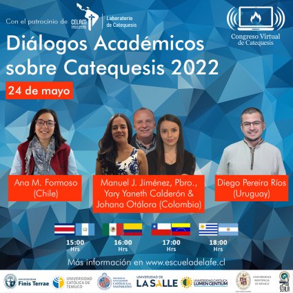 Prof. Ana María Formoso expondrá en el Congreso Virtual "Diálogos Académicos sobre Catequesis 2022"