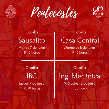 Celebración de Pentecostés en la PUCV
