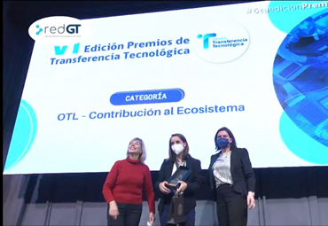 OTL PUCV es premiada por segundo año consecutivo por la Red de Gestores Tecnológicos de Chile