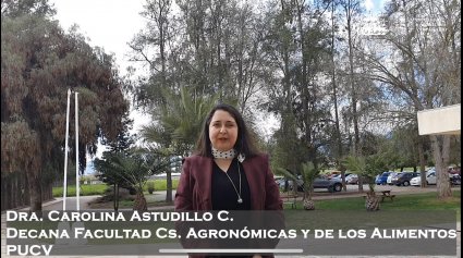 SALUDOS 10 AÑOS | Dra. Carolina Astudillo, Decana Facultad Cs. Agronómicas y de los Alimentos PUCV