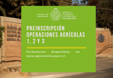 Preinscripción Operaciones agrícolas 1,2 y 3