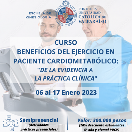 Curso "Beneficios del ejercicio en paciente cardiometabólico: de la evidencia a la práctica clínica"