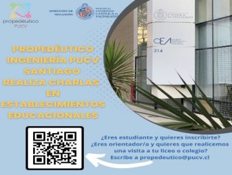 Propedéutico PUCV Ingeniería Santiago realiza charlas en Establecimientos