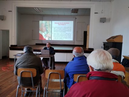 Profesor Guillermo Calderón N. dicta charla a los Diáconos permanentes de la diócesis de Valparaíso