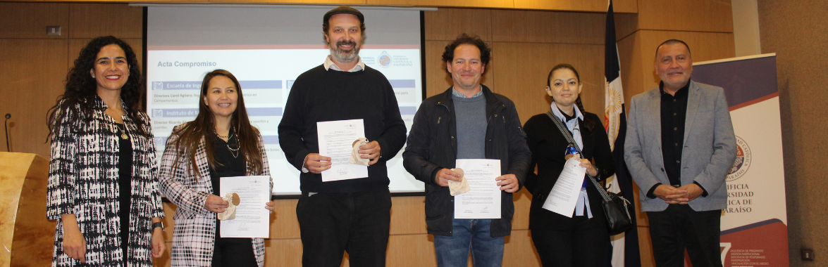 Representantes de proyectos suscriben compromiso con Fondos Concursables DGVM 2023