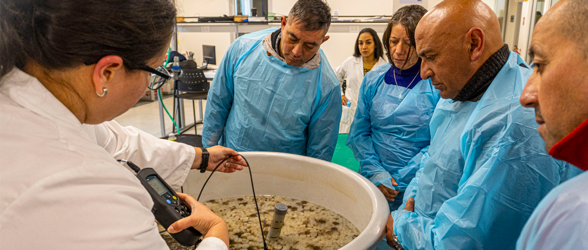 Investigadoras de la ECM realizan taller a pescadores sobre tecnología biofloc aplicada a la acuicultura de pequeña escala de la Lisa