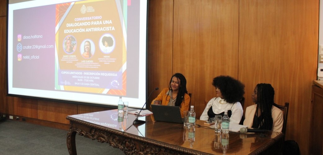 Interculturalidad PUCV gestionó conversatorio sobre Educación Antirracista con importantes panelistas