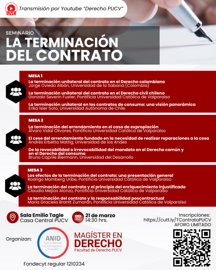 Seminario "La terminación del contrato"