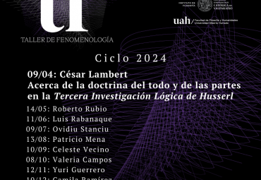 Taller de Fenomenología Ciclo 2024 - 9 de Abril