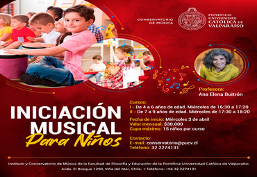 Cursos de iniciación musical para niños